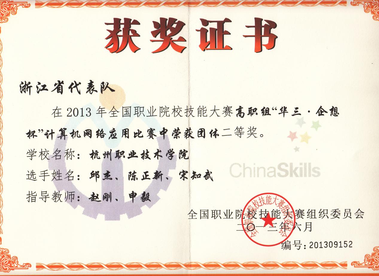 2013计算机网络应用-国赛二等奖